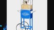 Great Northern Popcorn Blue 4 oz. Ounce Foundation Old-Fashioned Popcorn Popper and Cart