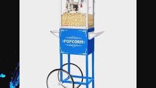 Great Northern Popcorn Blue 4 oz. Ounce Foundation Old-Fashioned Popcorn Popper and Cart