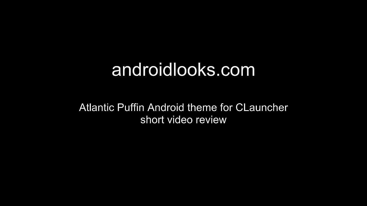 Atlantic Puffin - Amazing Android Phone Theme
