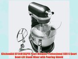 KitchenAid KP26M1XQPM Pearl Metallic Professional 600 6 Quart Bowl-Lift Stand Mixer with Pouring