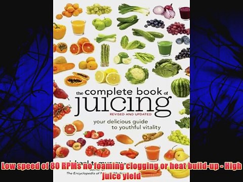 Omega 8006 Juicer + The Complete Book of Juicing by Murray - Black & Chrome Omega J8006 Multi