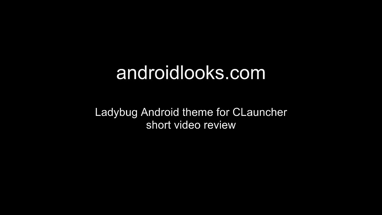 Ladybug - Cool Android Smartphone Theme