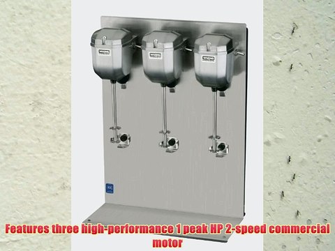 Waring Commercial DMC201DCA Heavy Duty Die Cast Metal Triple Spindle Drink Mixer