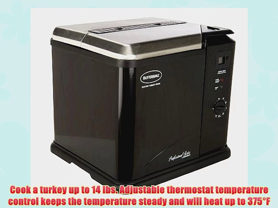 Butterball 23011611 Indoor Electric Turkey Fryer Black