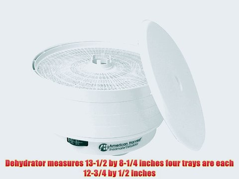 Nesco American Harvest FD-50 Snackmaster Pro 4-Tray Dehydrator