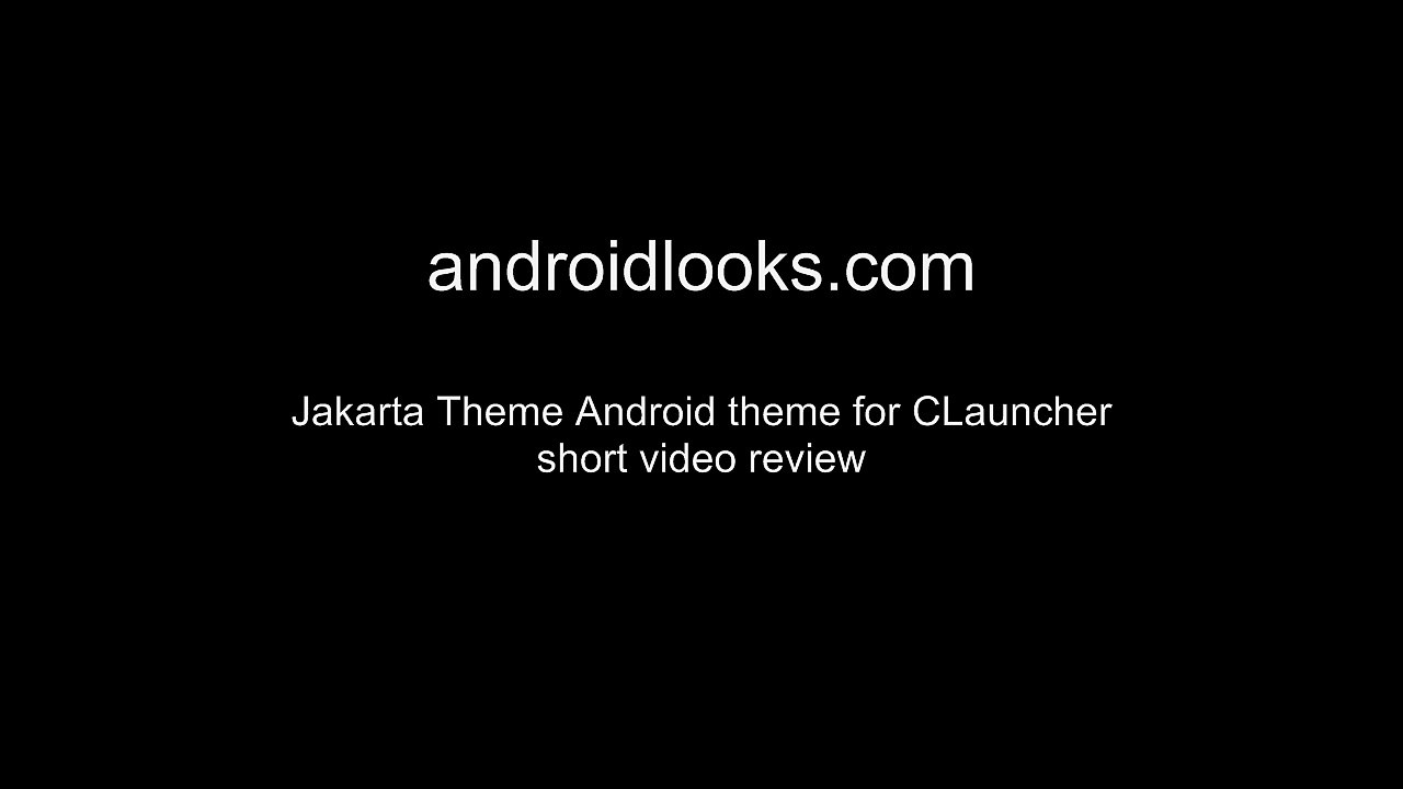 Jakarta - Nice Android OS Theme