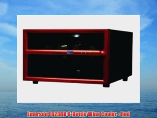 Emerson FR23RD 8-Bottle Wine Cooler - Red