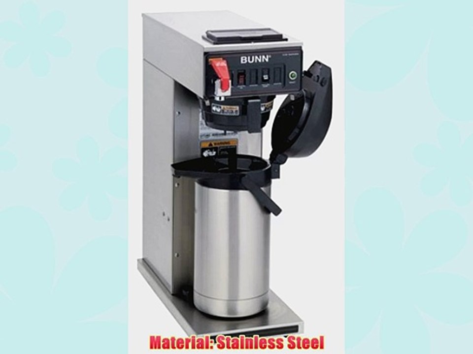 BUNN CWTF15-APS Automatic Airpot Coffee Brewer w/ S/S Funnel