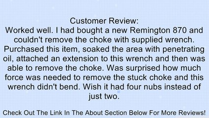 Carlsons T Handle Speed Choke Wrench 12 Gauge Review