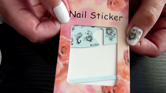 Water Marble For Short Nails, Black & White Swirl Nail Art Design Tutorial HowTo HD Video