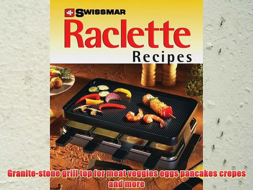 Swissmar KF-77081 8-Person Stelvio Raclette Party Grill with Granite Stone