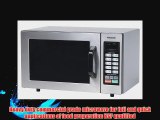 Panasonic NE-1054F NSF Approved 0.8 cuft Stainless Steel Commercial Microwave Oven 1000 Watts