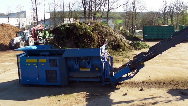 prébroyeur Husmann HL-2 1622 déchets verts broyeur lent