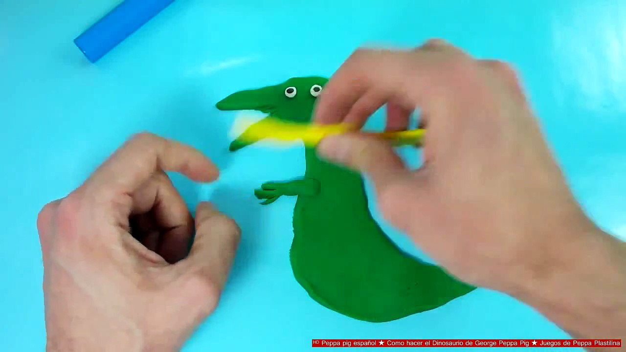 ᴴᴰ Peppa pig español ★ Como hacer el Dinosaurio de George Peppa Pig ★ Juegos de Peppa Plastilina