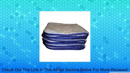 BooYah Clean! Auto Detailing Towels - Professional Grade Premium 75/25 Split Microfiber Cloth 16" X 16" 520 GSM (Pack of 3) - Best Microfiber Cleaning Cloth Preferred By Professional Detailers. The Cleaning Microfiber That's Super Thick, Very Absorbent wi