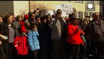 تظاهرات در اعتراض به مرگ یک جوان سیاه پوست در آمریکا