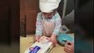 Amazing Videos - 1 year old old girl cracking an egg.