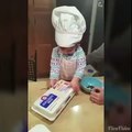 Amazing Videos - 1 year old old girl cracking an egg