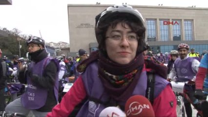Kadına Yönelik Şiddeti Protesto İçin Pedal Çevirdiler....