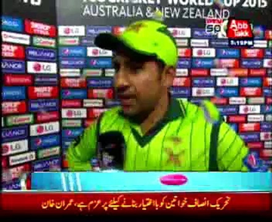 Sarfaraz expresses his views