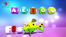 ABC Songs for Children - Vowel Song | ABC songs for Children | Vowels song for children | 3d alphabet song