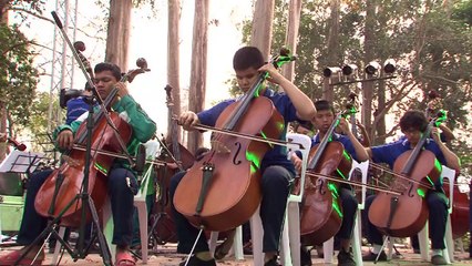 Blind children defy 'bad karma' to play in Thai orchestra