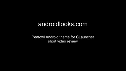 Peafowl Android - Free Theme With Custom Icons For Android Smartphone