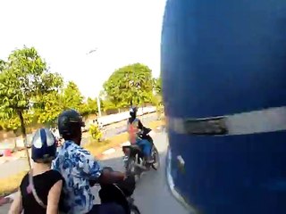 En taxi deux roues à Mandalay