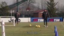 JUVENTUS, SHOT CHALLENGE - Allegri vs Pogba