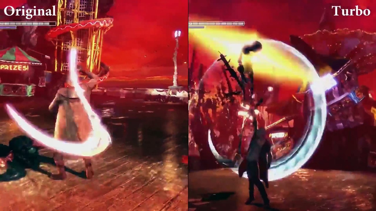 DmC Devil May Cry Definitive Edition - Turbo Mode Comparison Gameplay  2015 Xbox One 60 FPS Game