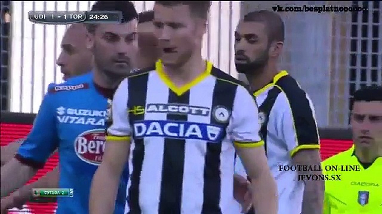 Udinese 3-2 Torino Highlights-All Goals-08 March 2015