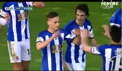 Sergio Canales goal 1:0 - Real Sociedad vs Español / 08-03-2015