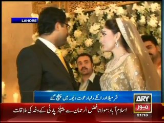 Wedding reception of Sharmila Farooqi in Lahore