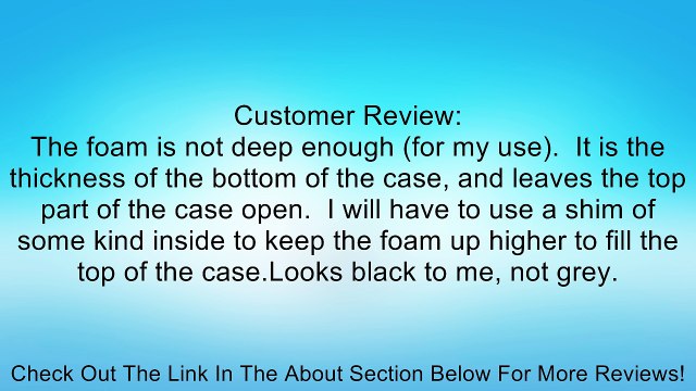 Pelican 1012 Pick N' Pluck Foam Set for 1010 Micro-Case (Grey) Review