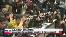 U.S. ambassador heads home after release from hospital
