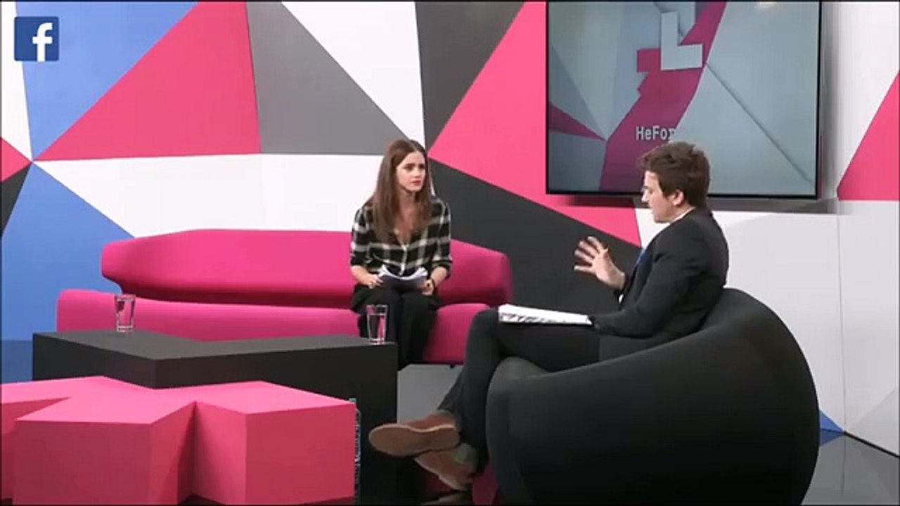 Emma Watson Stream Facebook Women's Day #HeForShe - March 8th, 2015 - PART 1_4