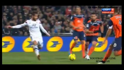 Nabil Fekir majestic goal 1:2 - Montpellier vs Olympique de Lyon  (08-03-2015)