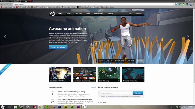 Unity 3D Game Development Tutorial Lesson One 'Intro to Unity'