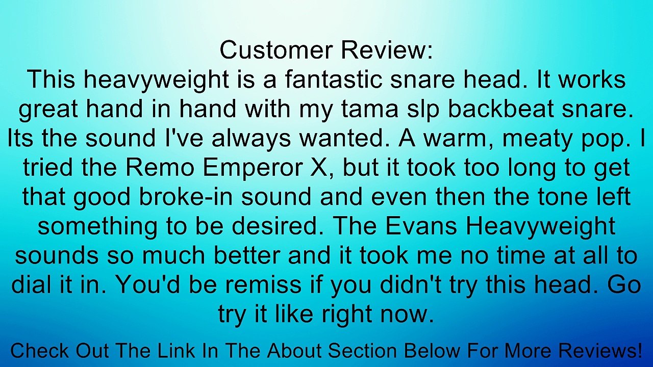 Evans Heads B14HW 14-Inch Heavyweight Snare Drum Head Review