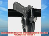Safariland Model 295 Level II Retention Holster Mid-Ride Black Plain Right Hand Glock 20 21