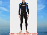 Cressi Summer 2.5mm Premium Neoprene Men's Back Zip Full Wetsuit