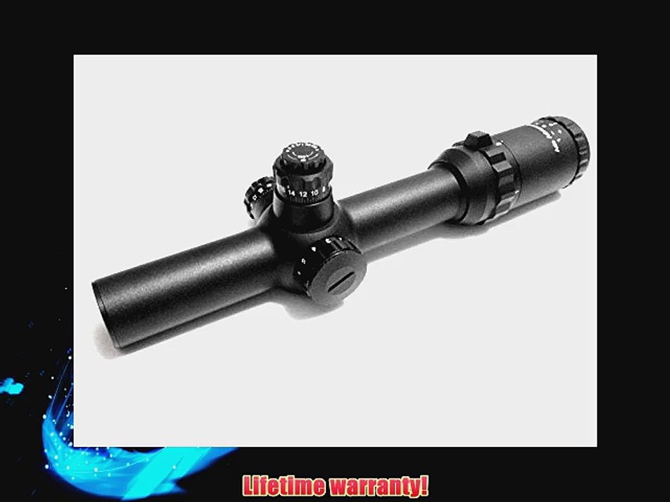 Ade Advanced Optics 1-6x24 Triple Duty Rifle Scope Gun Sight Illuminated Dot