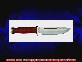 Ontario Knife P3 Army Quartermaster Knife Brown/Silver