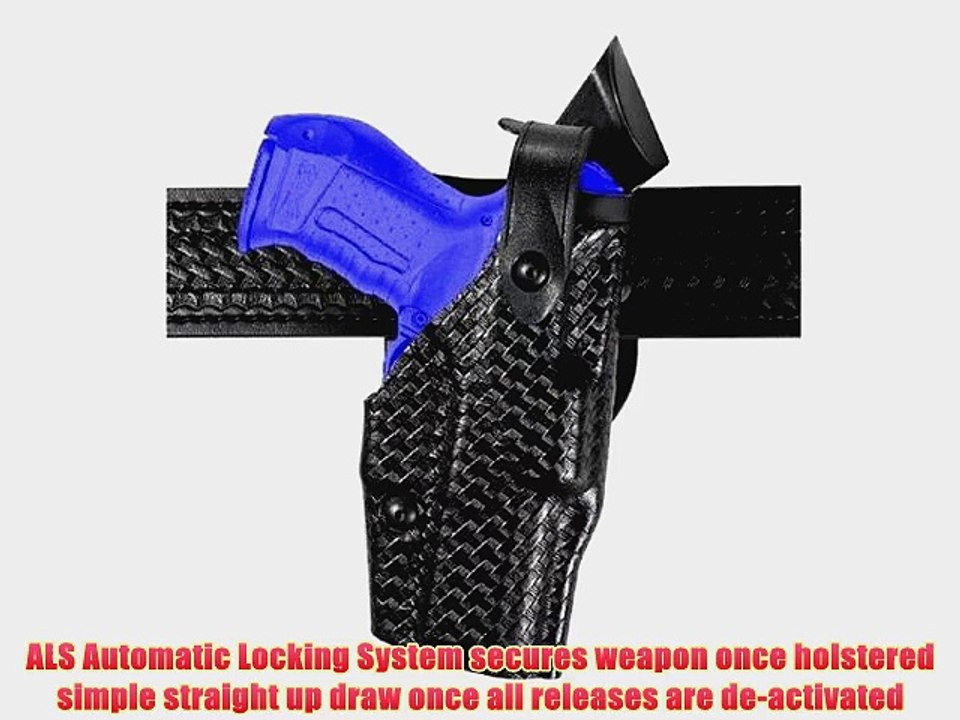 Safariland 6360 Level 3 Retention ALS Duty Holster Mid-Ride Black Basketweave Right Hand Sig