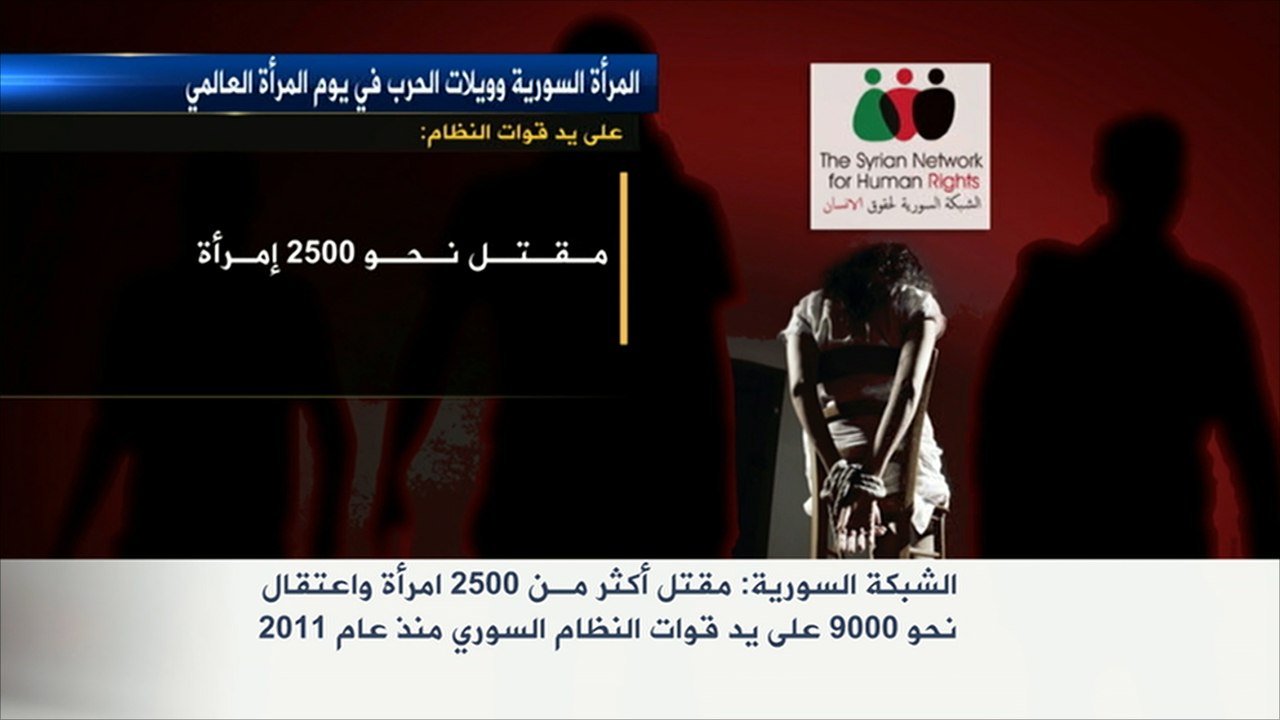 الشبكة السورية: مقتل أكثر من 2500 امرأة