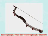 35~50 Pound Traditional Hunting Longbow Snakeskin Recurve Bow Mongolia Archery Bow Horsebow
