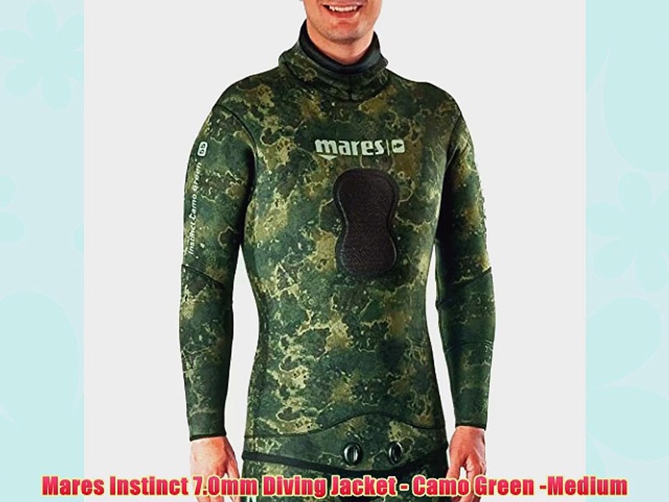 Mares Instinct 7.0mm Diving Jacket - Camo Green -Medium