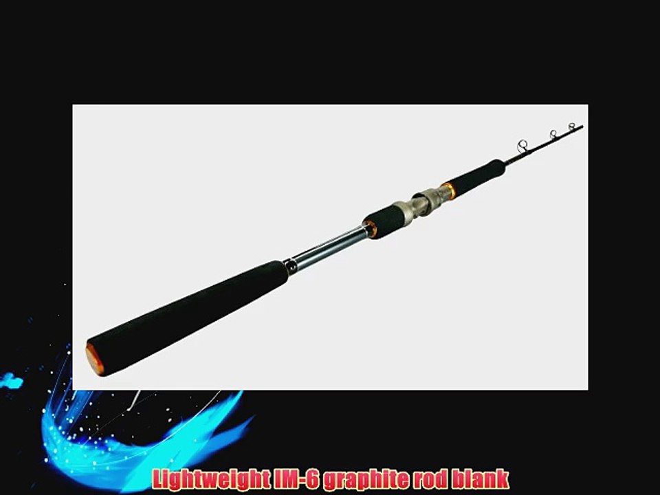 Okuma's Andros Lightweight 2 Piece Jigging Rod-A-C-602M (Black/Silver/Orange 6-Feet)