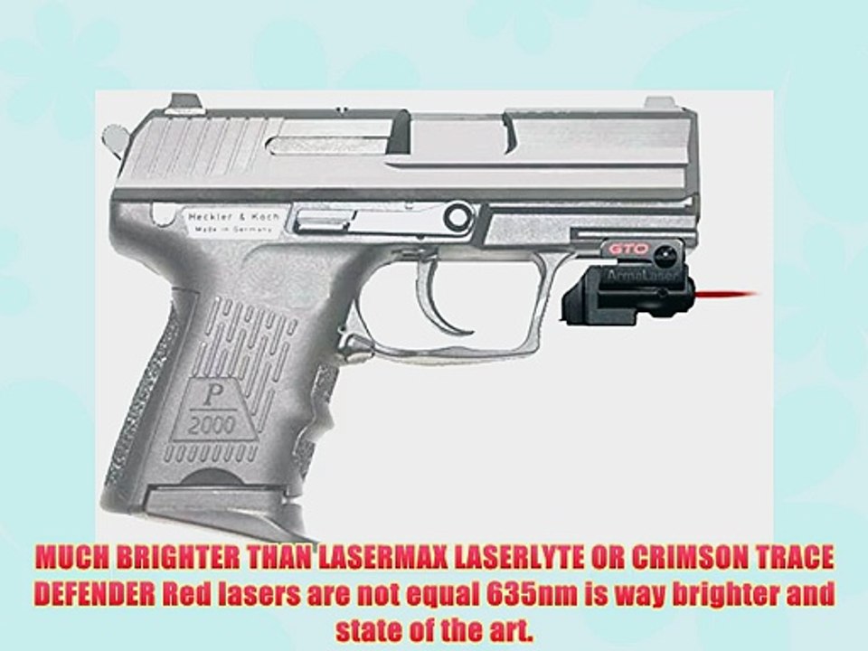 ArmaLaser GTO/FLX Red Laser Sight for HKP2000SK GTO/FLX15