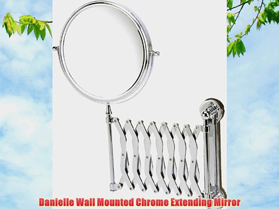 Danielle Wall Mounted Chrome Extending Mirror
